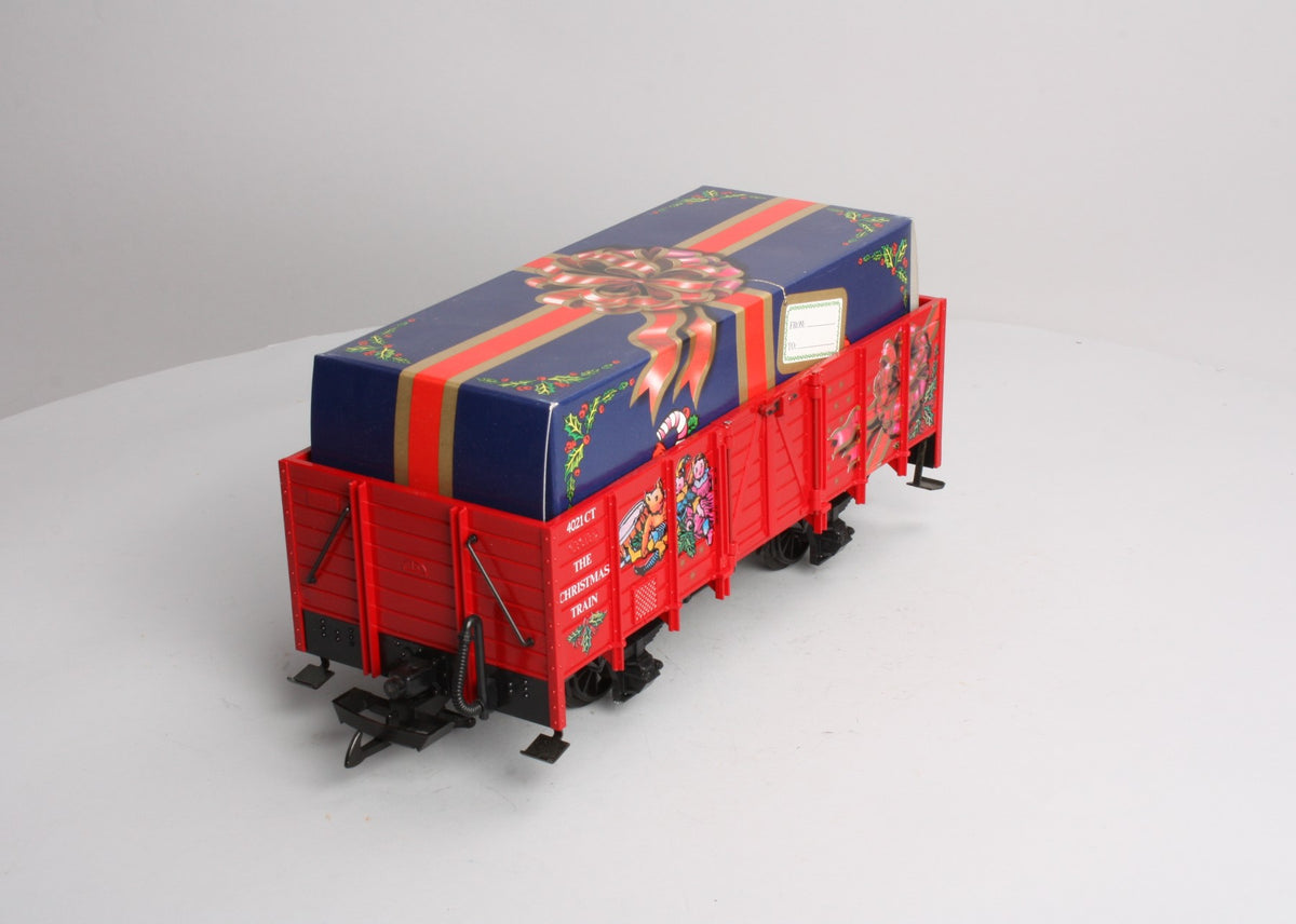 LGB 4021CT G Scale Low Side Christmas Gondola with Gift Box LN/Box