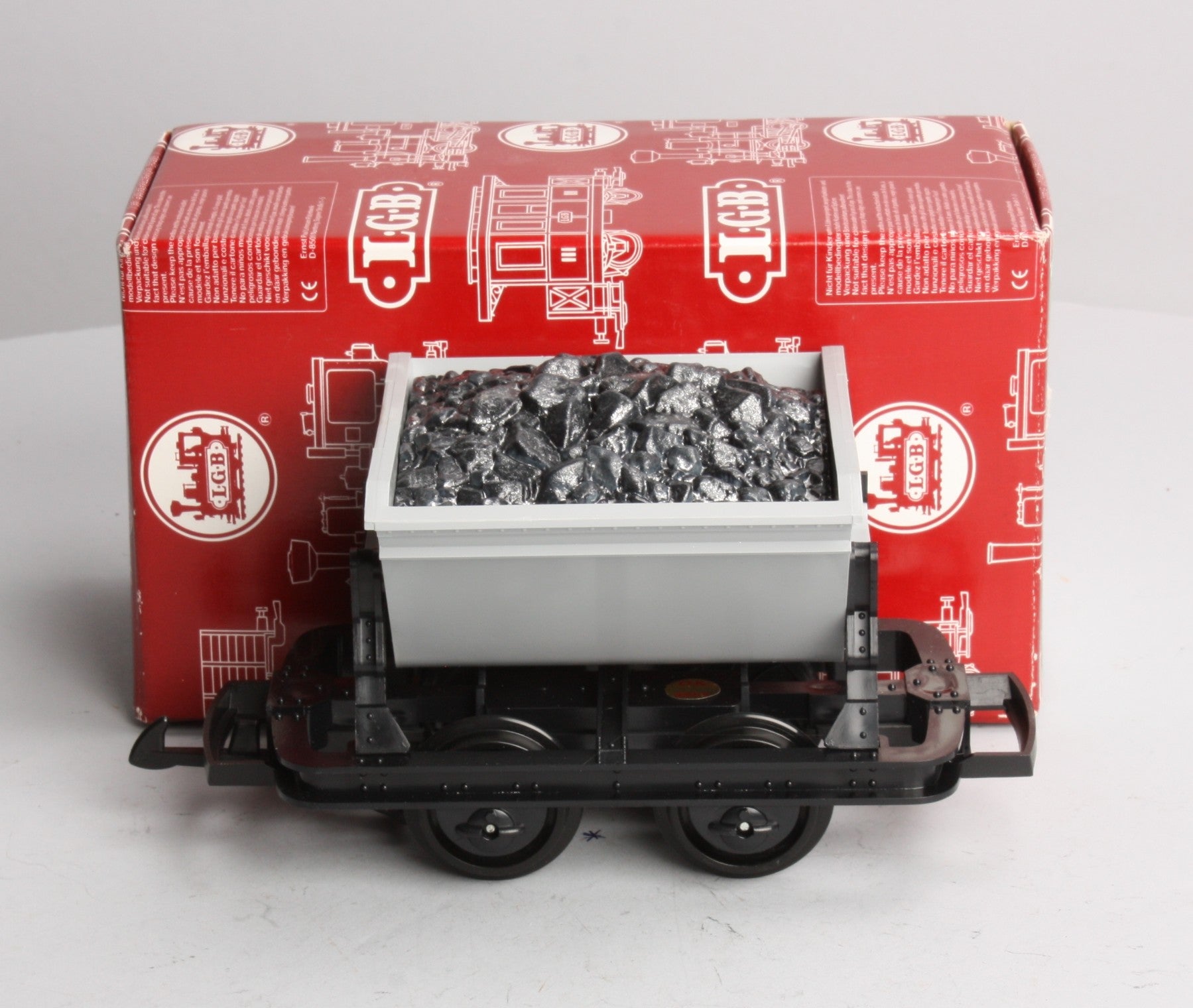 LGB 4143 G Scale Short Gray Coal Dump Car LN/Box