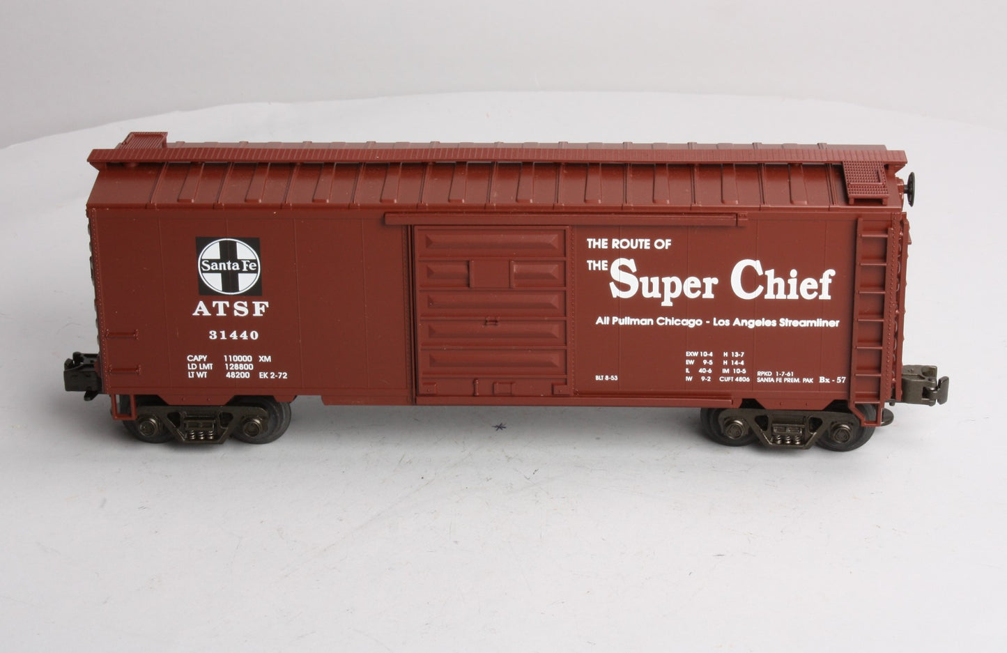 MTH 20-9303 O Gauge Santa Fe "Super Chief" Boxcar #31440 EX/Box