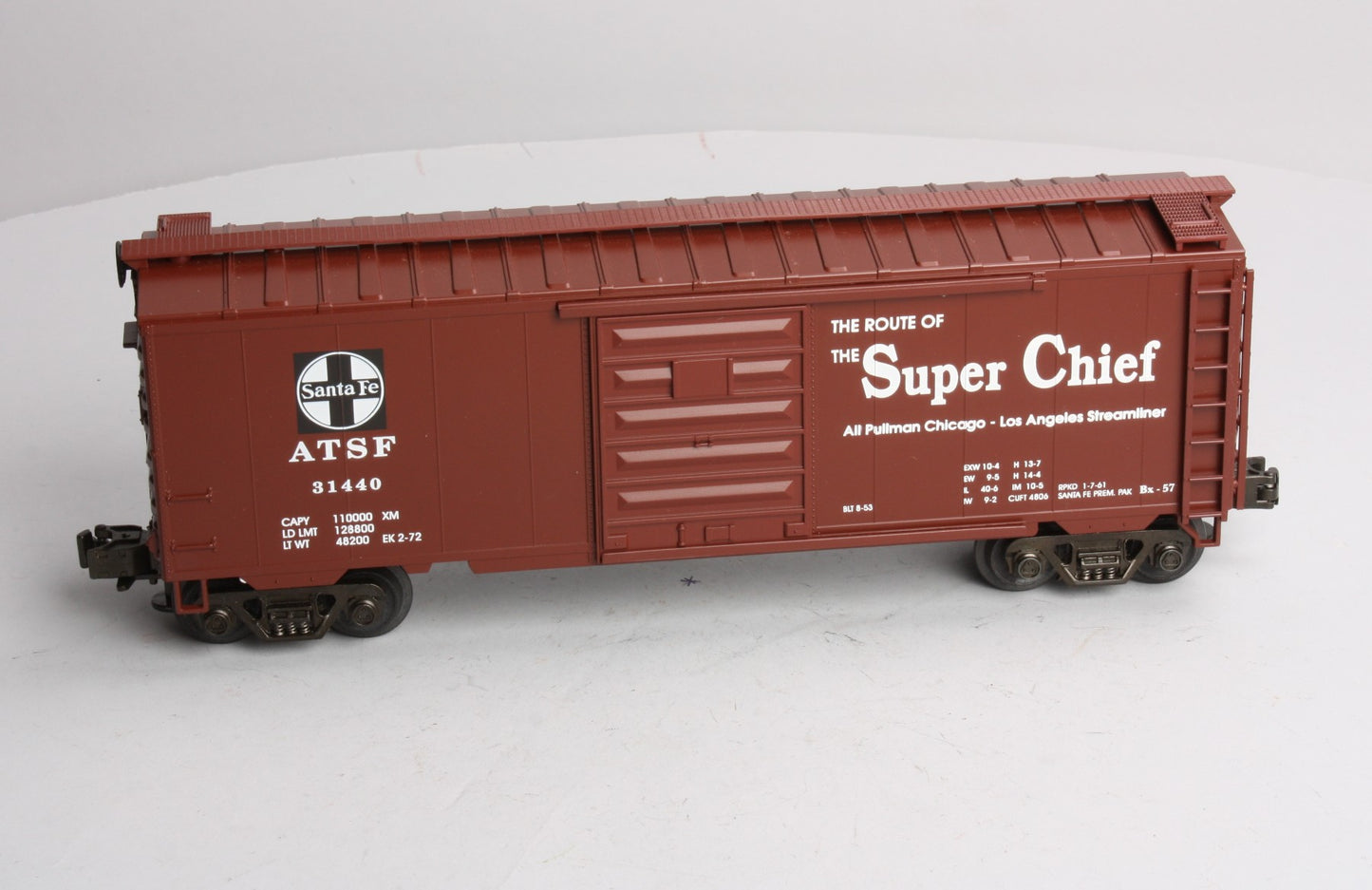 MTH 20-9303 O Gauge Santa Fe "Super Chief" Boxcar #31440 EX/Box