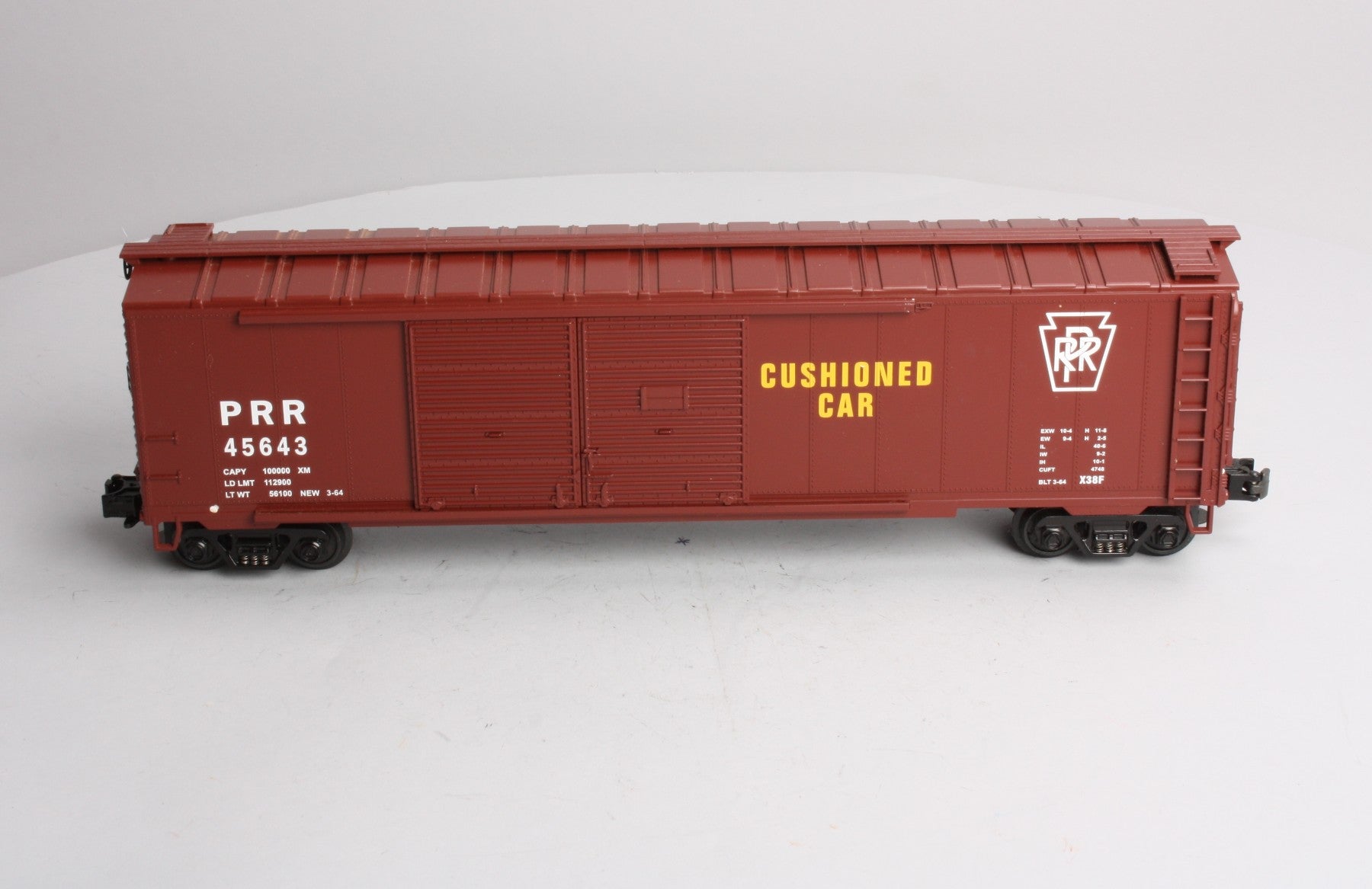MTH 20-93016 O Gauge Pennsylvania 50' Double Door Boxcar #45643 LN/Box