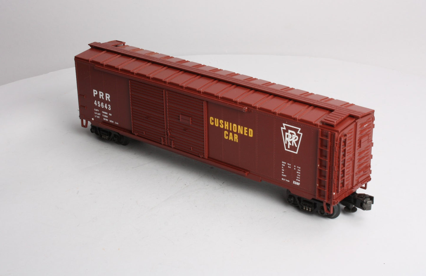 MTH 20-93016 O Gauge Pennsylvania 50' Double Door Boxcar #45643 LN/Box