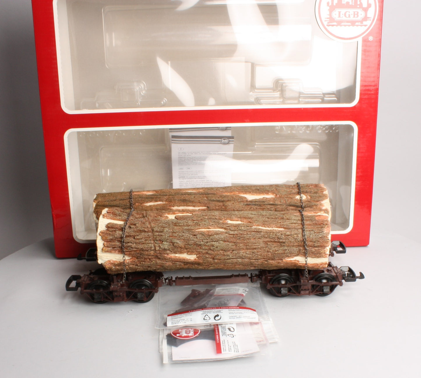 LGB 45770 G Scale Skeleton Log Cars (Set of 2) EX/Box