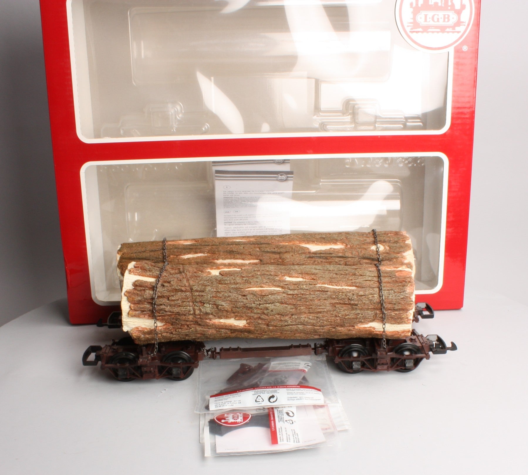 LGB 45770 G Scale Skeleton Log Cars (Set of 2) EX/Box