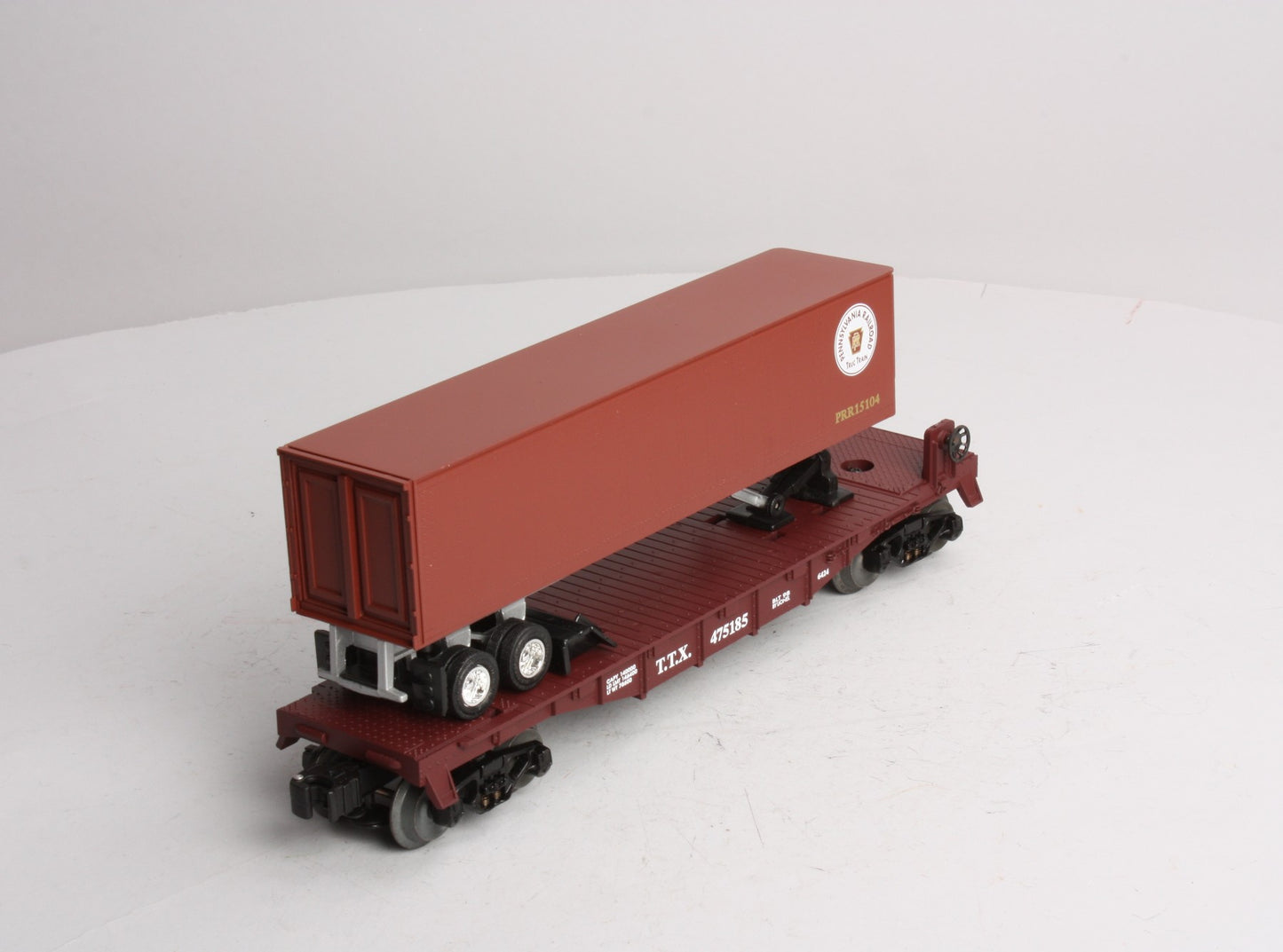 Lionel 6-26951 TTX Flatcar w/ PRR Trailer #475185 LN/Box