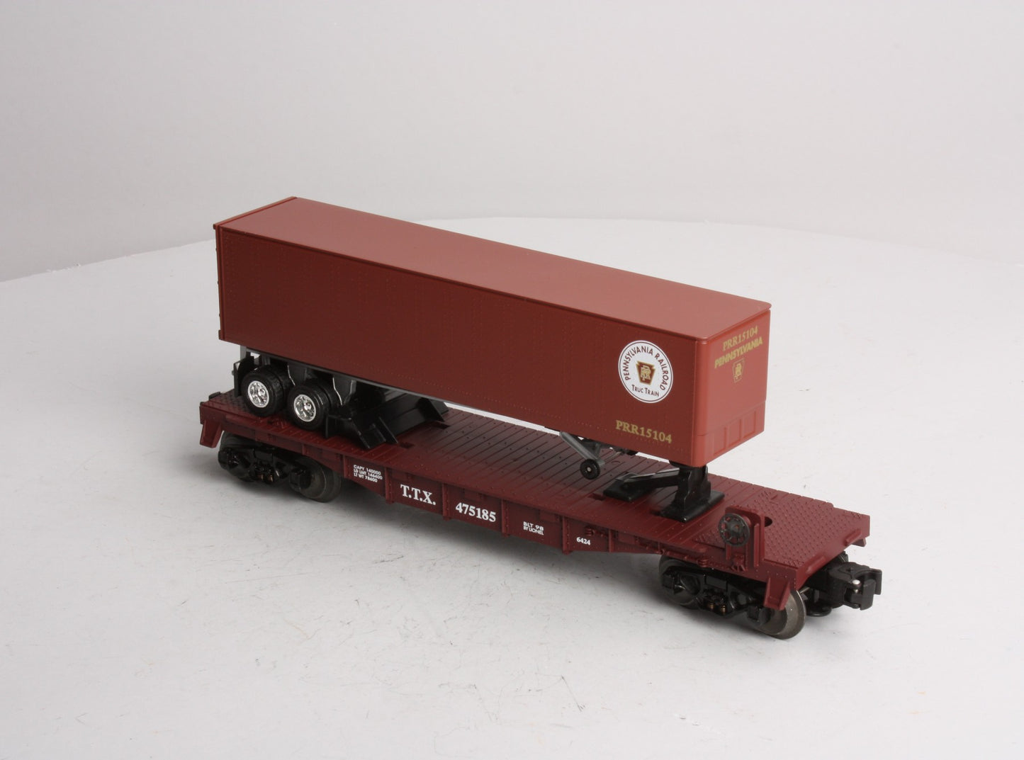 Lionel 6-26951 TTX Flatcar w/ PRR Trailer #475185 LN/Box
