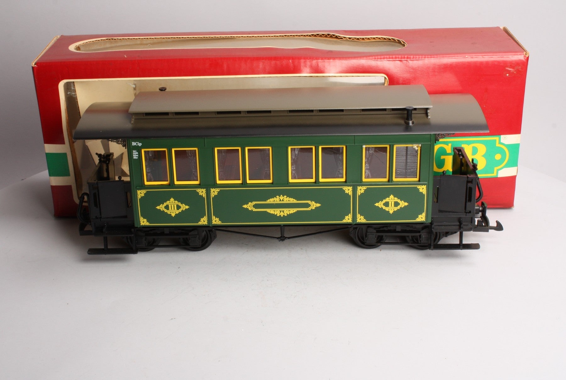 LGB 3060 G Scale Green 8-Wheel Passenger Car (No Lights) LN/Box