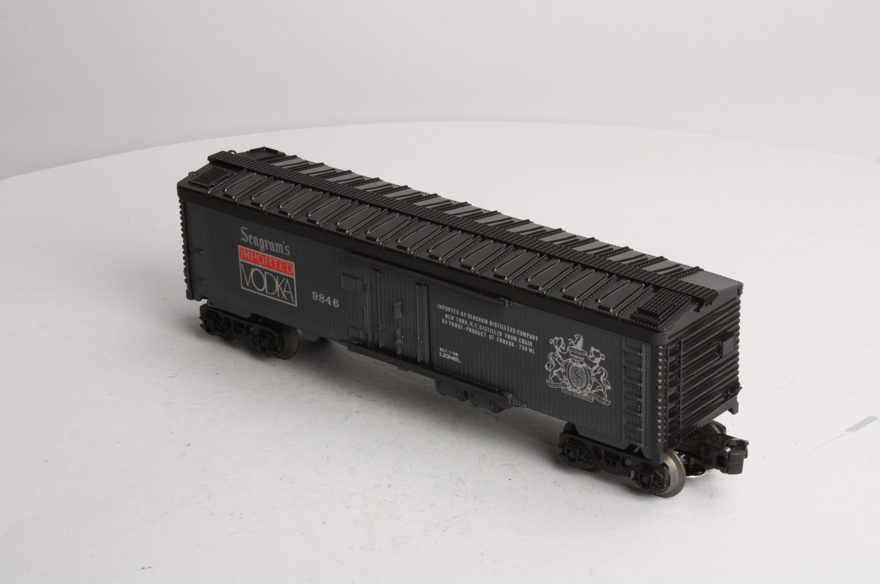 Lionel 6-9846 O Gauge Seagram's Vodka Billboard Reefer LN/Box