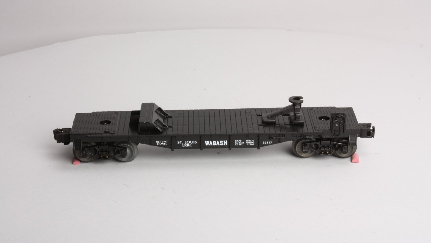 Lionel 6-52117 O Gauge St. Louis LRRC Wabash Flatcar LN/Box