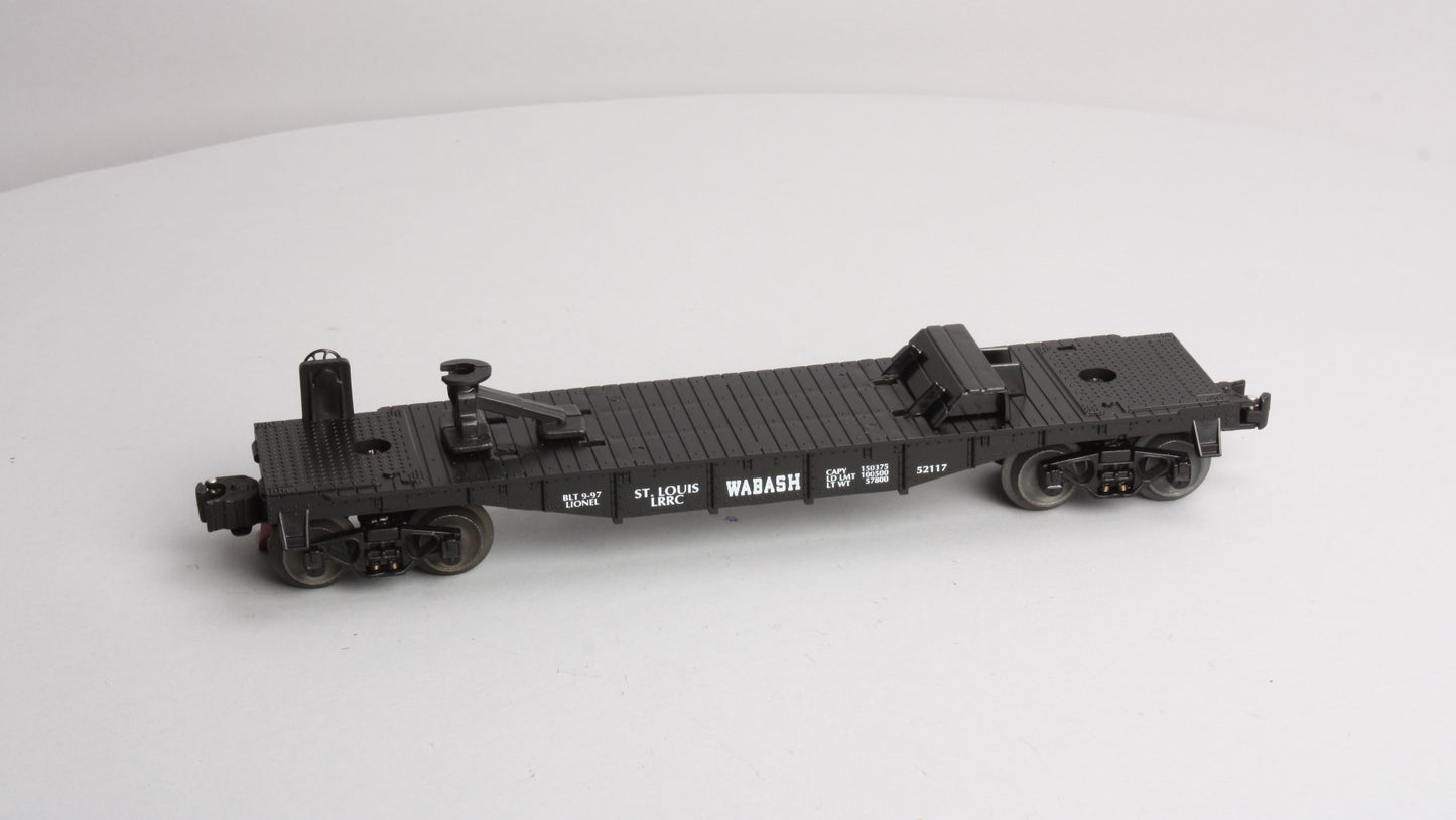 Lionel 6-52117 O Gauge St. Louis LRRC Wabash Flatcar LN/Box