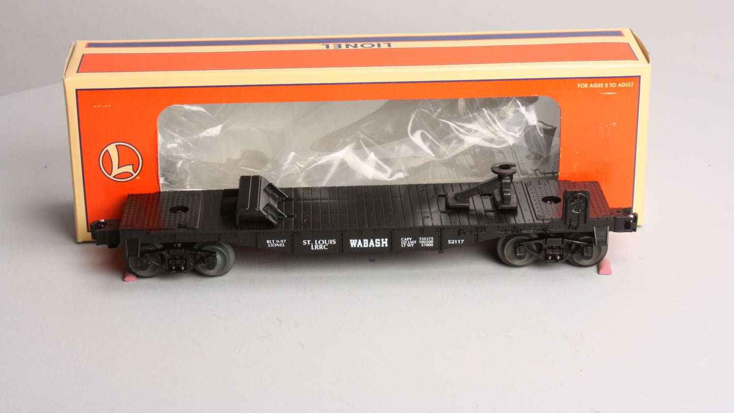 Lionel 6-52117 O Gauge St. Louis LRRC Wabash Flatcar LN/Box