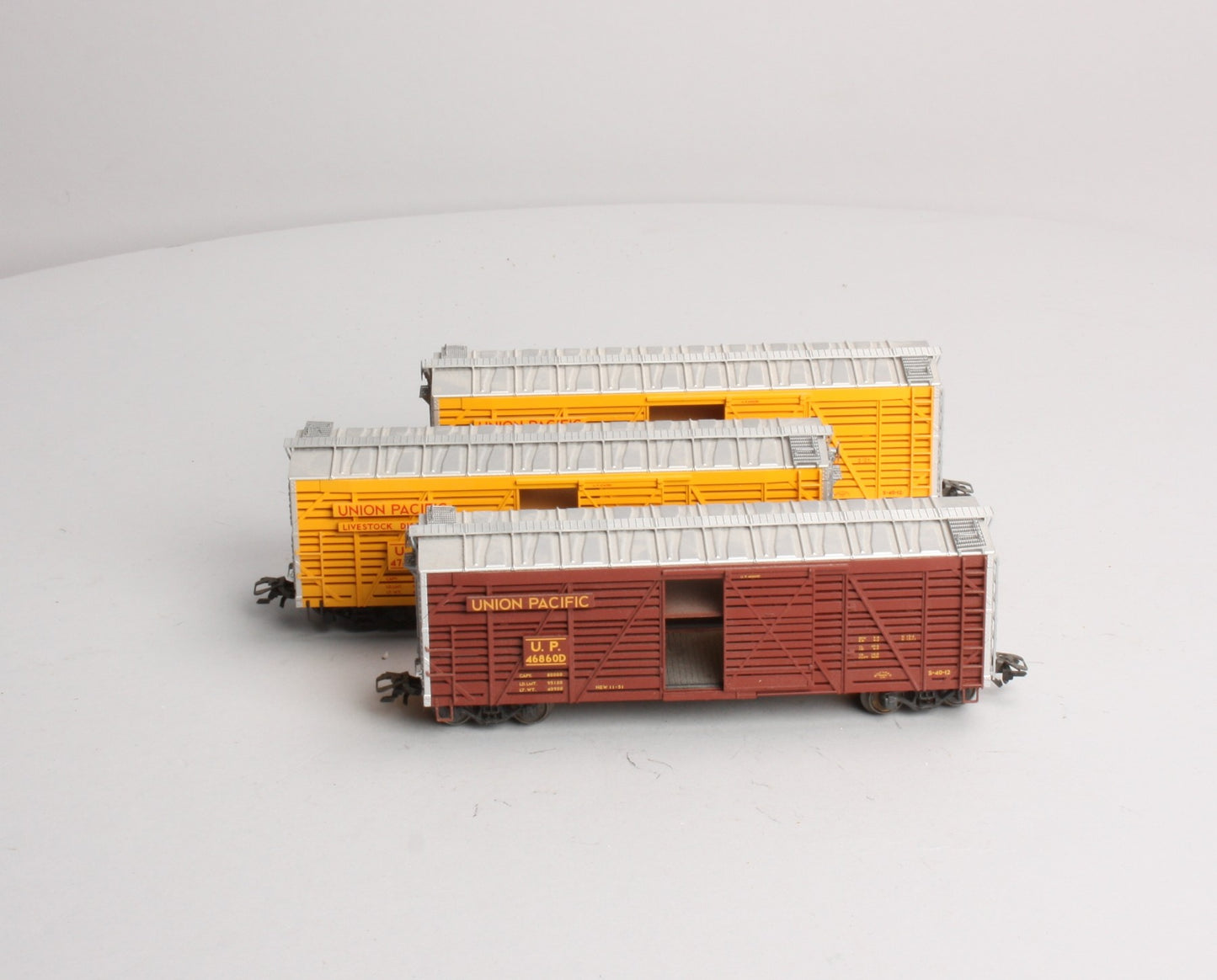 Marklin 45690 HO Scale Union Pacific Stock Car (Set of 3) LN/Box
