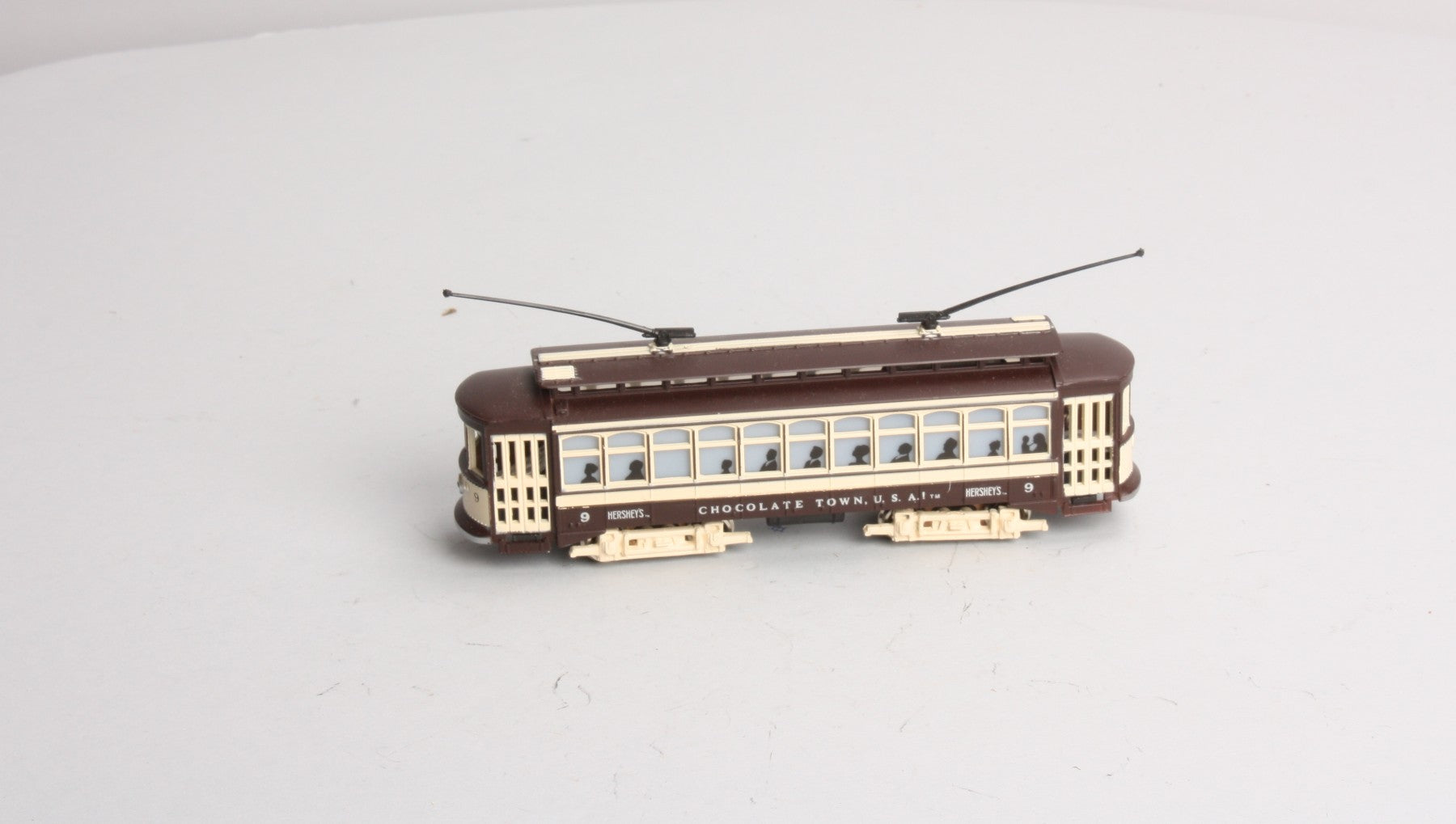 Bachmann 61039 HO Motorized Hershey Brill Trolley Car #9 LN/Box