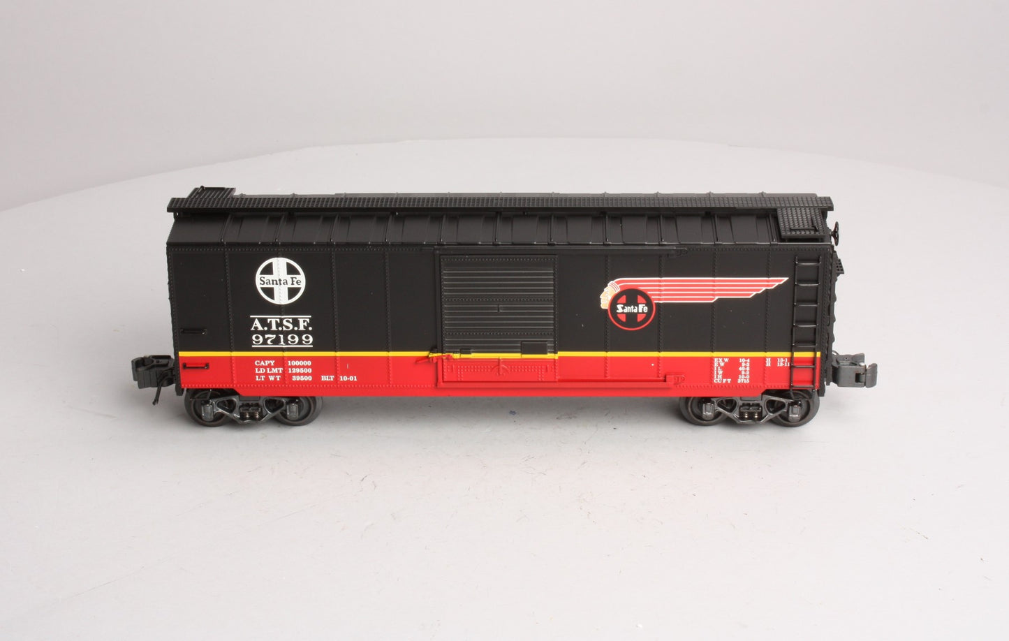 K-Line K761-1051 O Gauge Santa Fe Black Boxcar #97199 LN/Box