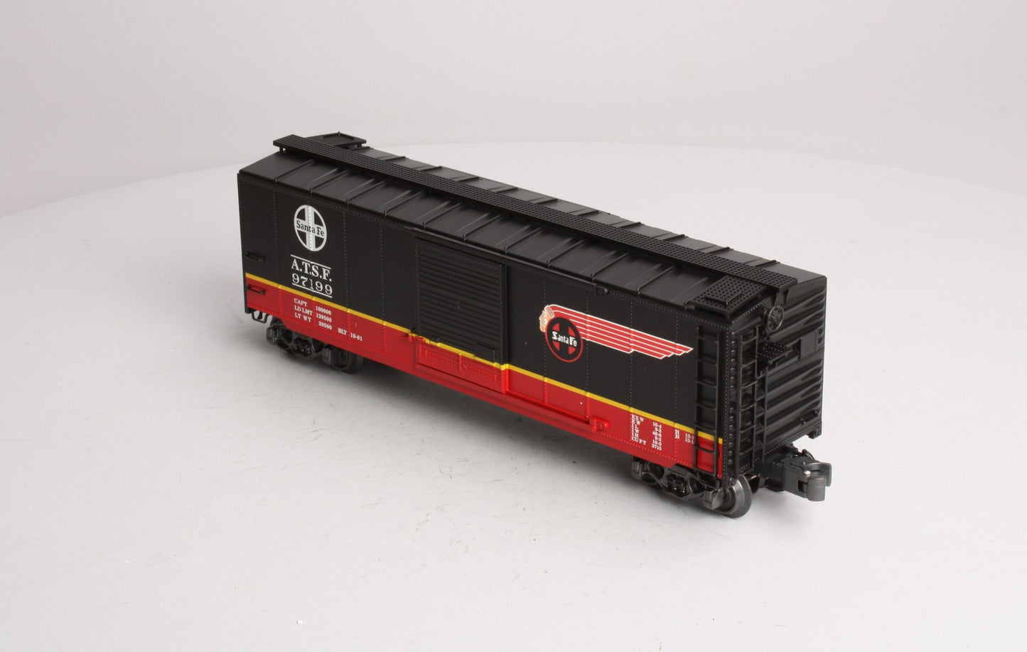 K-Line K761-1051 O Gauge Santa Fe Black Boxcar #97199 LN/Box