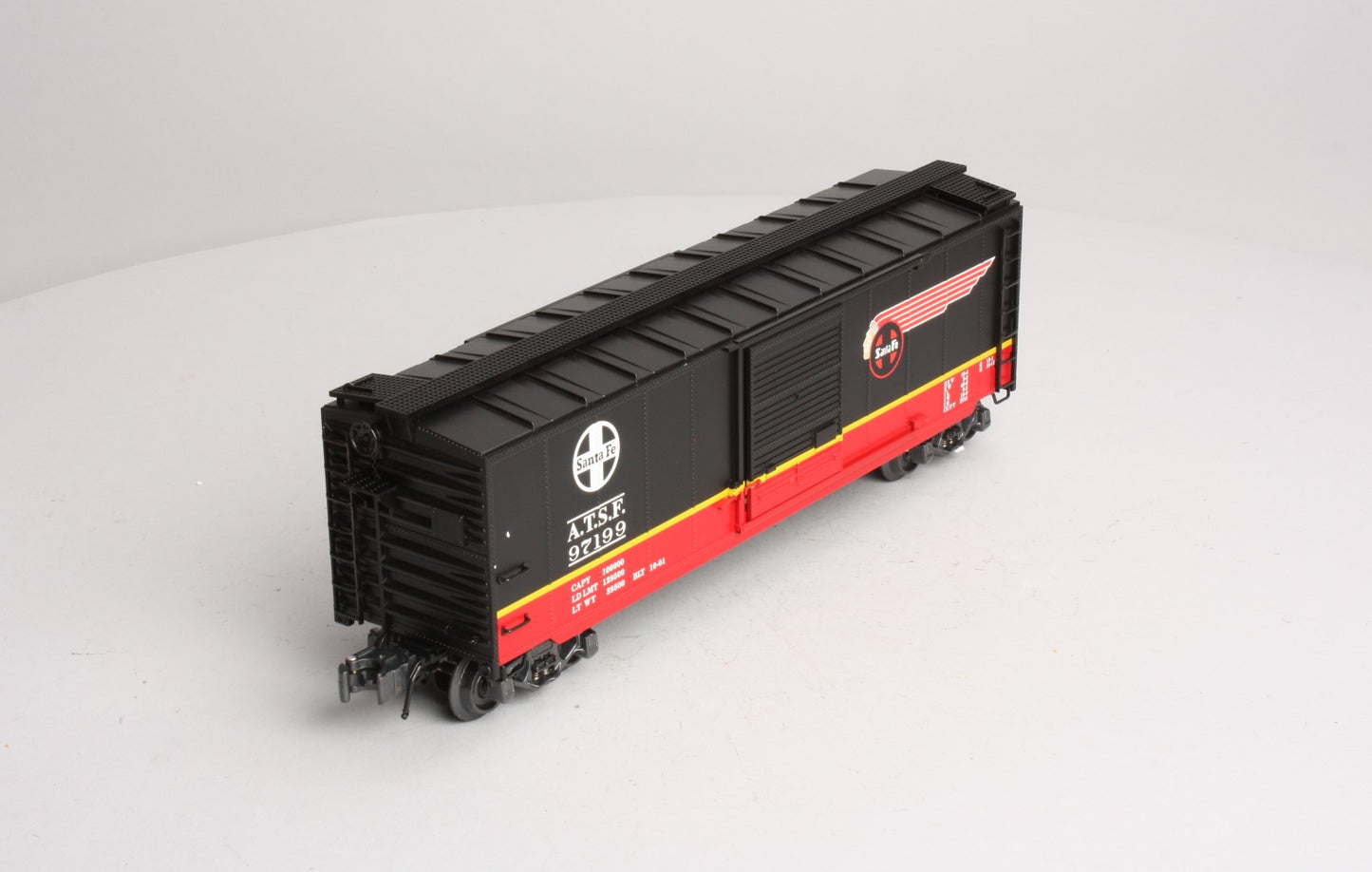K-Line K761-1051 O Gauge Santa Fe Black Boxcar #97199 LN/Box