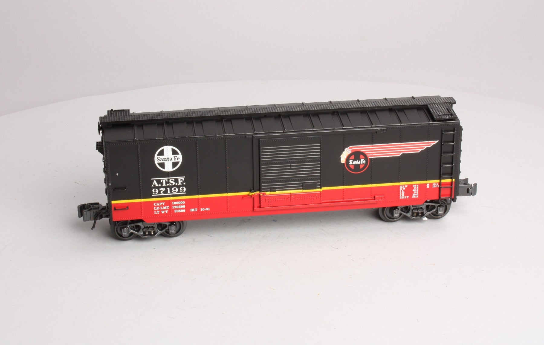 K-Line K761-1051 O Gauge Santa Fe Black Boxcar #97199 LN/Box