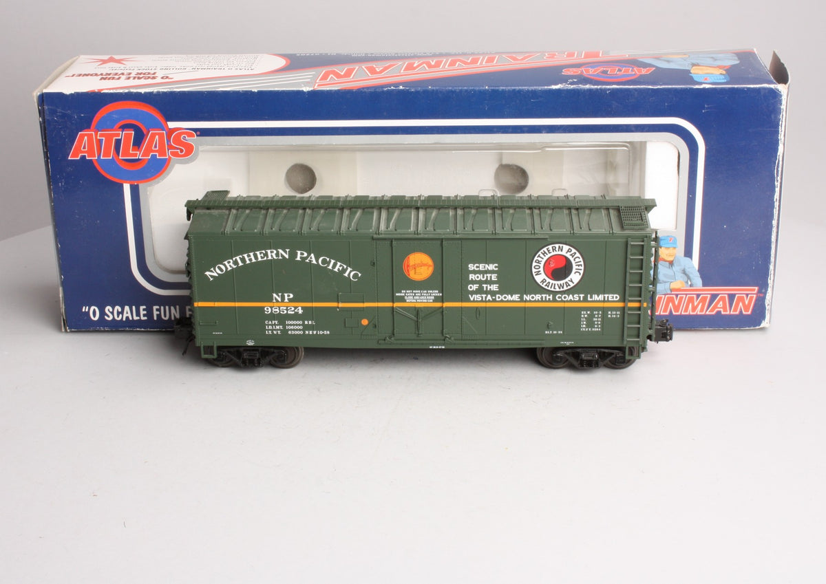 Atlas 0528-2 Northern Pacific 40' Plug Door Boxcar #98524 - 3 Rail LN/Box