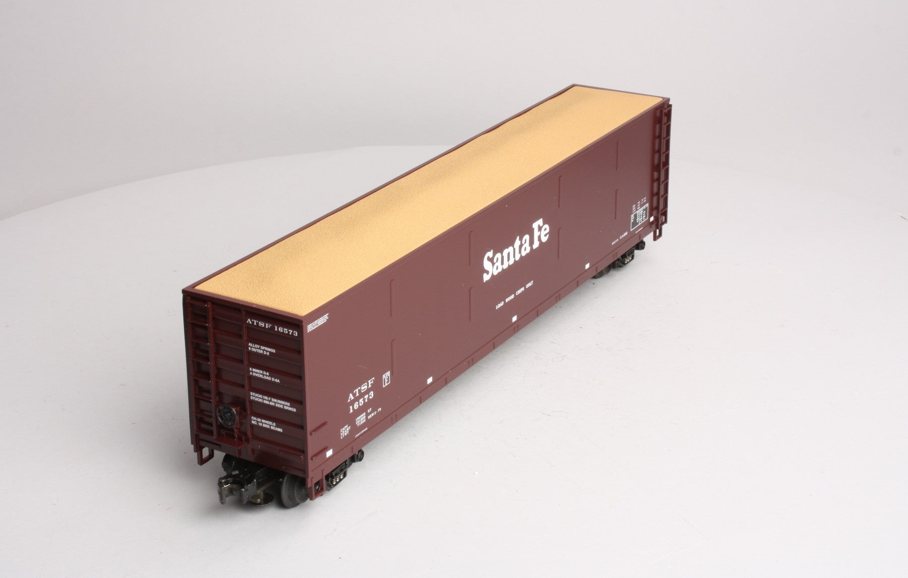 MTH 20-97503 O Santa Fe Wood Chip Hopper w/ Load #16573 EX/Box