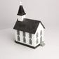 MTH 30-9002 O Gauge White Country Church with Gray Roof & Shutters #5 LN/Box