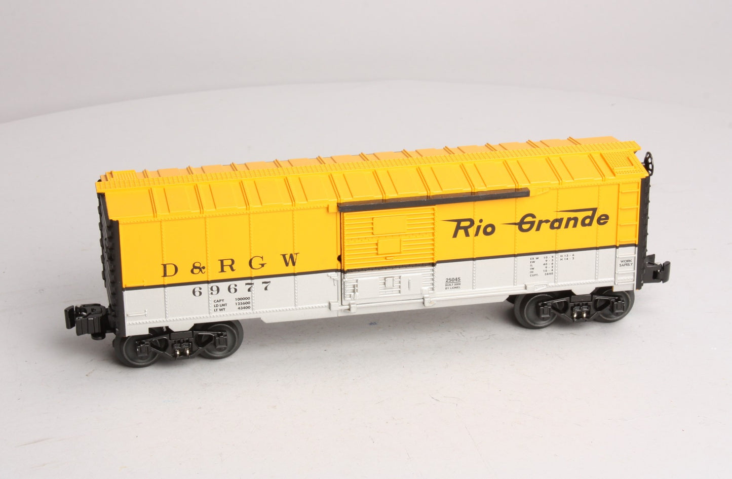 Lionel 6-25045 O Denver and Rio Grande Western Boxcar #69677 NIB