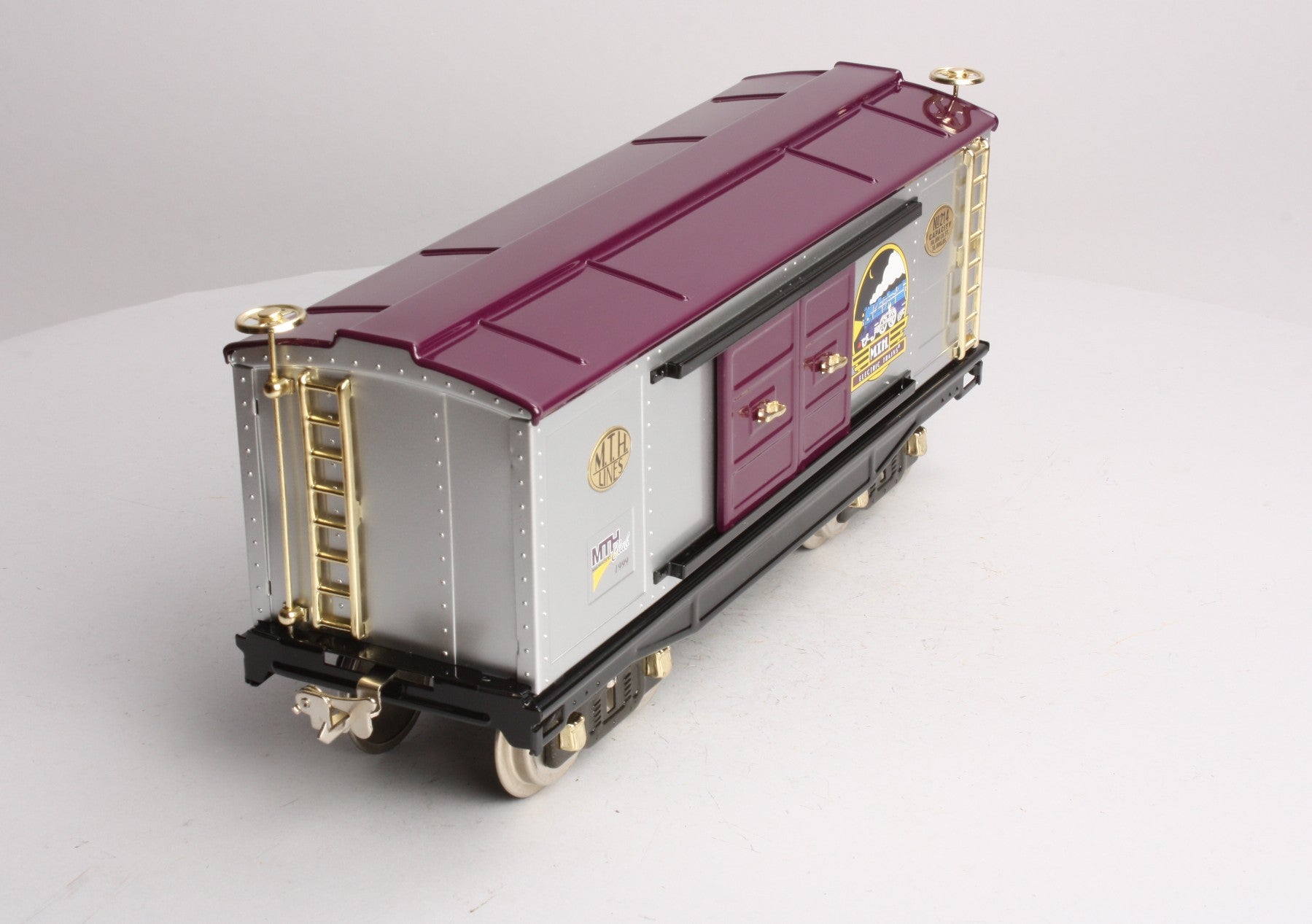 MTH 10-1109 Standard Gauge MTHRRC Purple/Silver Tinplate Boxcar #214 LN/Box
