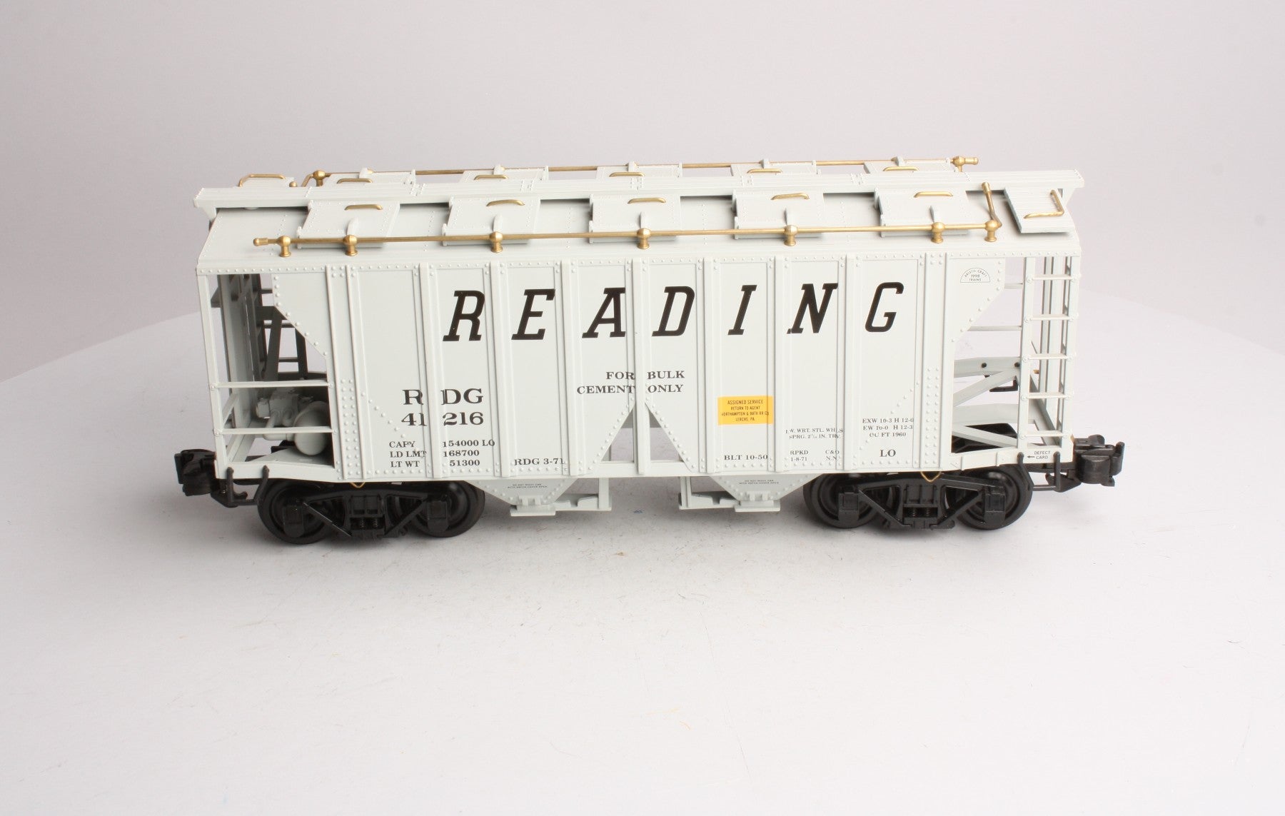 Aristo-Craft 41216 Reading 2-Bay Covered Hopper w/Plastic Wheels LN/Box