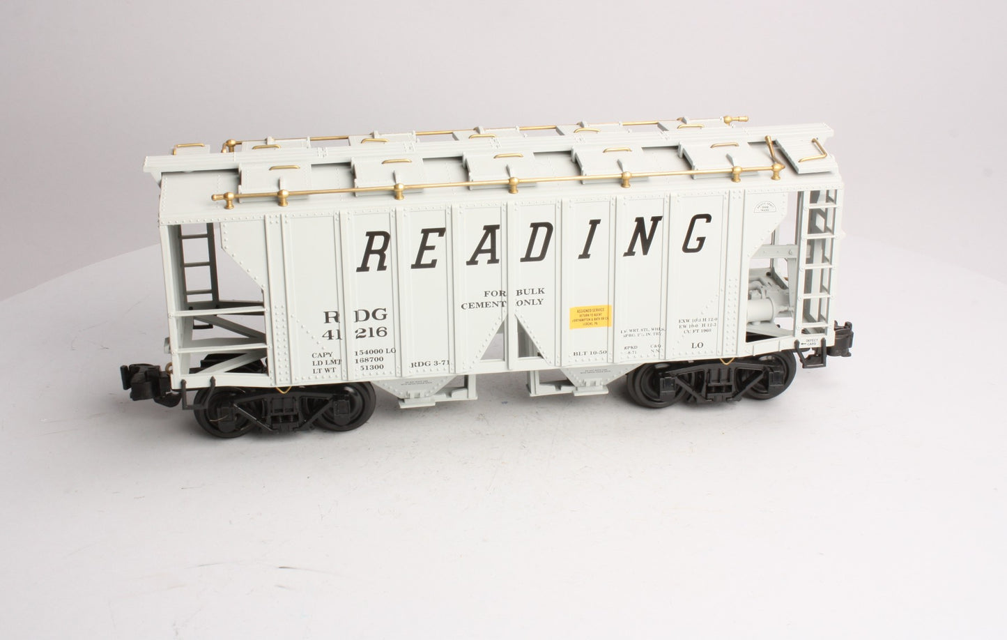 Aristo-Craft 41216 Reading 2-Bay Covered Hopper w/Plastic Wheels LN/Box