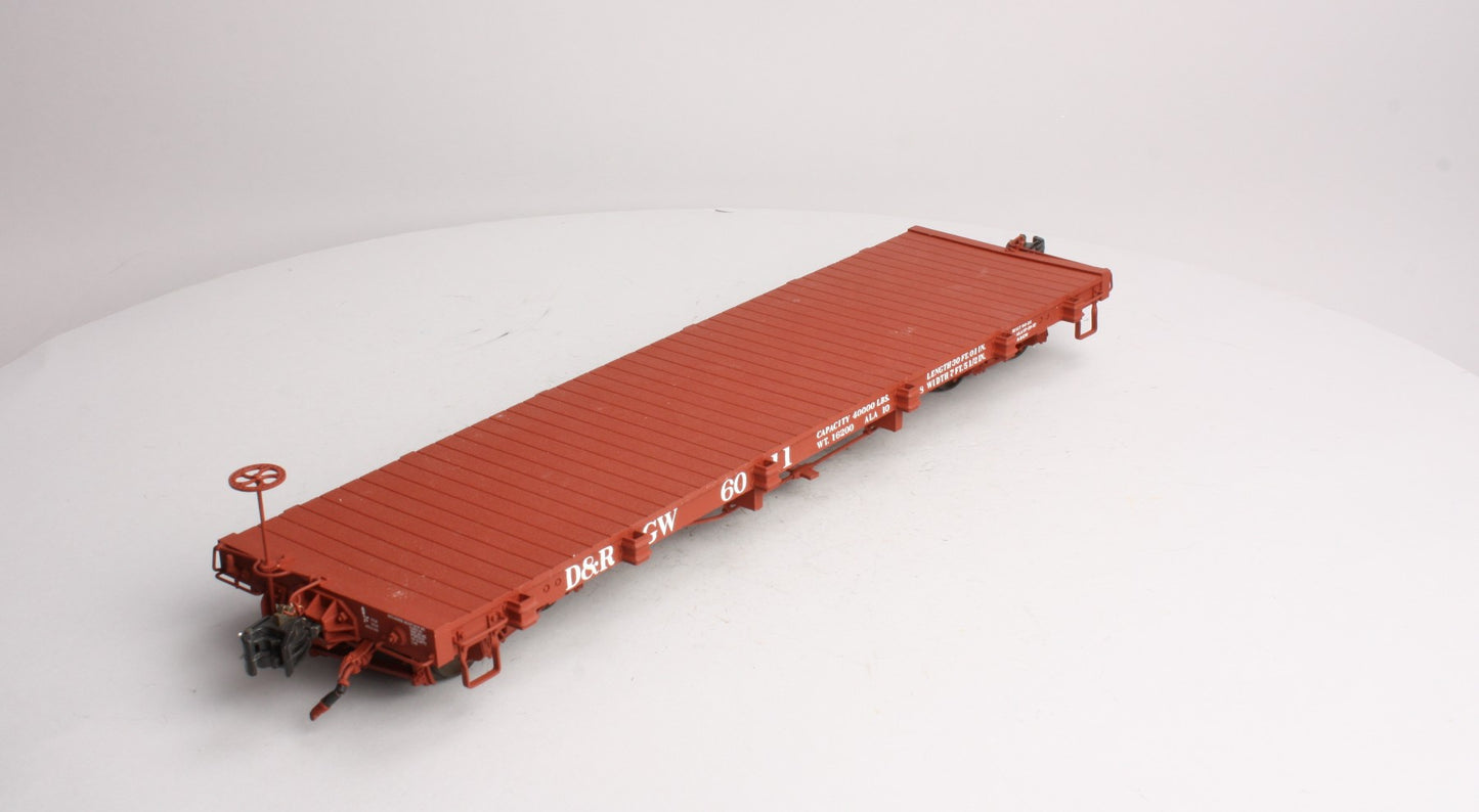 AMS AM31-312 Narrow Gauge Denver & Rio Grande Western Flatcar # 6011 - Metal Wh LN/Box