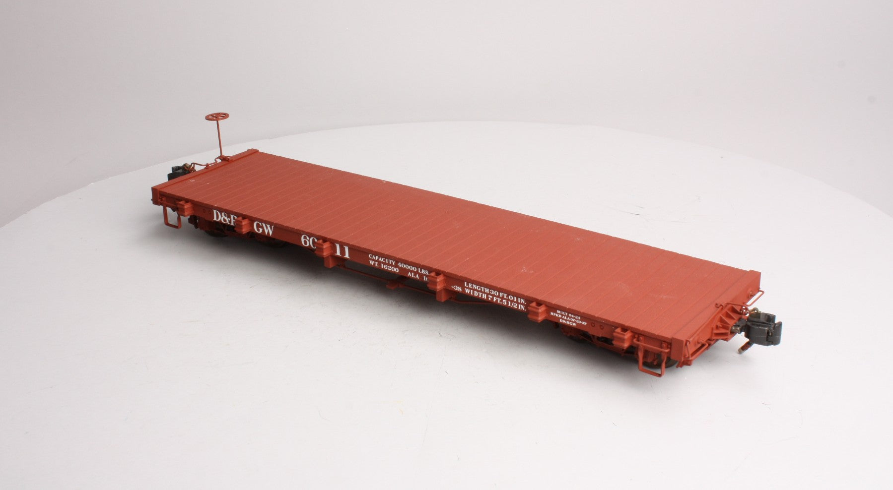 AMS AM31-312 Narrow Gauge Denver & Rio Grande Western Flatcar # 6011 - Metal Wh LN/Box