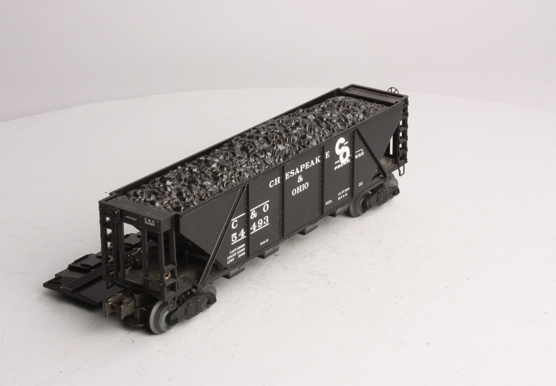 Williams HC15 O Gauge Chesapeake & Ohio Quad Hopper #54493 with Coal Load LN/Box
