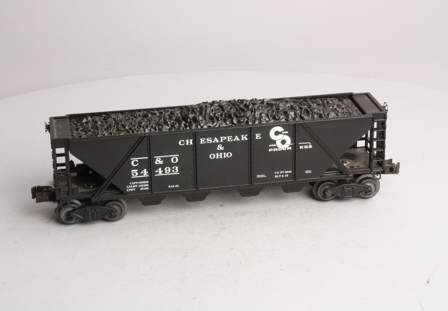 Williams HC15 O Gauge Chesapeake & Ohio Quad Hopper #54493 with Coal Load LN/Box