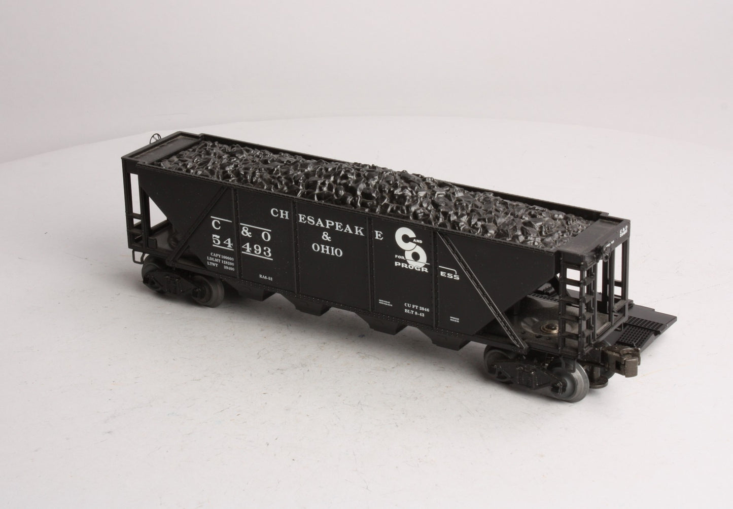 Williams HC15 O Gauge Chesapeake & Ohio Quad Hopper #54493 with Coal Load LN/Box