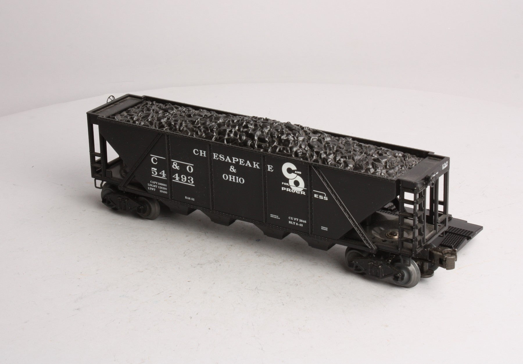 Williams HC15 O Gauge Chesapeake & Ohio Quad Hopper #54493 with Coal Load LN/Box
