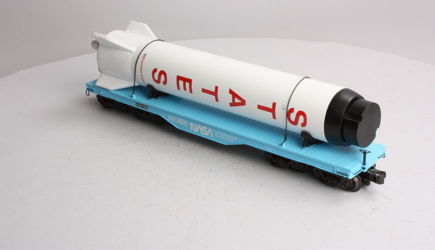 K-Line K693-8011 O Gauge NASA Flatcar with Rocket Booster #6938011 LN/Box