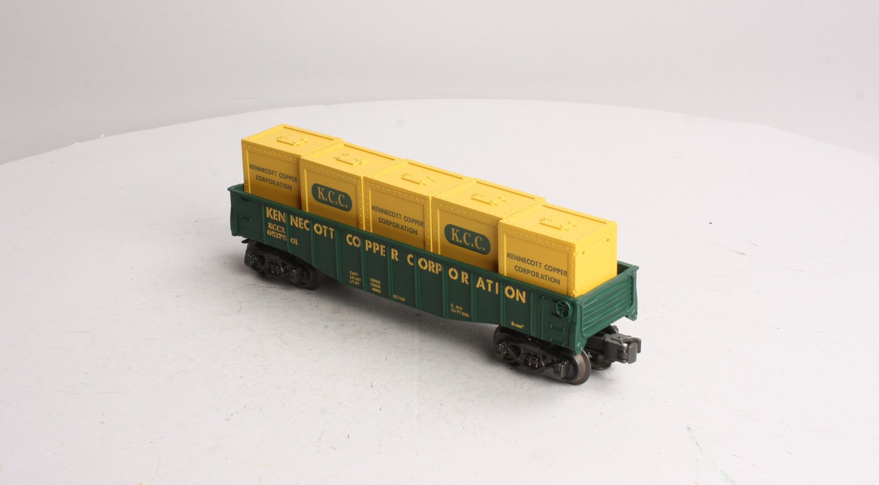 K-Line K651-7501 O Kennecott Copper Corporation Gondola w/Crates LN/Box