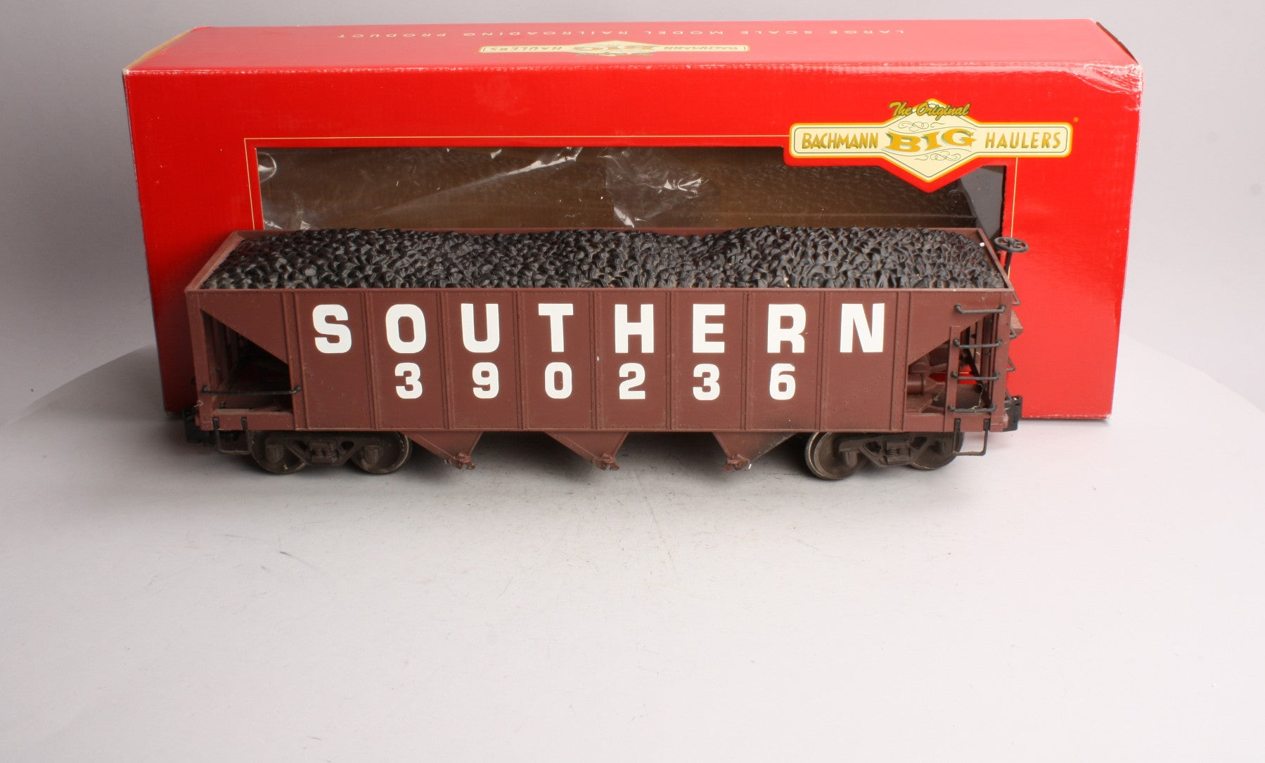 Bachmann 98204 G Southern 3 Bay Hopper with Coal Load #390235 (Metal Wheels)