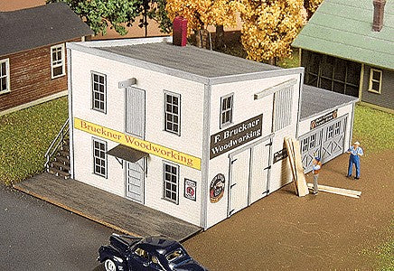 American Model Builders 719 Laser Art F. Bruckner Woodworking HO Scale Kit