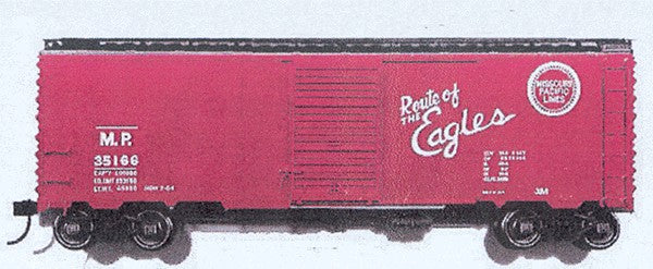 Branchline 1421 HO Scale 40' AAR Boxcar 6' Door Missouri Pacific Kit