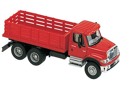 Boley 4502-11 1:87 Scale Dept 1-87 Red / Red Truck International Stakebed Truck