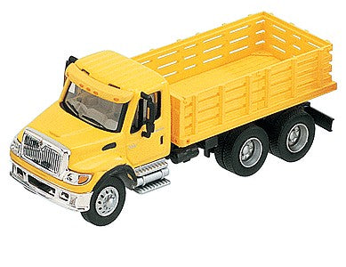Boley 4502-88 HO 1:87 Yellow/Yellow International Stakebed Die Cast With Plastic