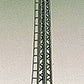 Brawa 5368 HO Illuminated Station Clock on Lattice Mast