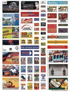 Busch 1138 HO Scale Modern Advertisement Set