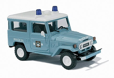 Busch 43004 HO Scale Blue & White Toyota Land Cruiser Macau