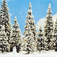 Busch 6465 Winter Set Include 10 Christmas Tree / Snowman / Aviary & Snow Powder
