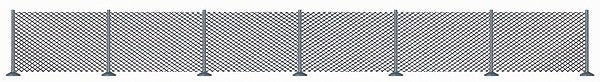 Busch 8117 N Metal Industrial Fence Kit