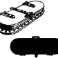 Cal-Scale 190-233 HO Scale Tender Hatch Rounded Base Brass Castings