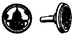 Cal Scale 190-244 HO B&O Dome Steam Loco Smokebox Front Number Plate (Pack of 2)