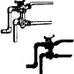 Cal Scale 190-264 HO Steam Loco Sellers Brass Casting TypeS Nonlifting Injectors