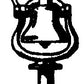 Cal Scale 190-281 HO Steam Engine Standard Rope Pull Type Bell with Bracket